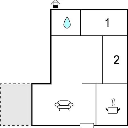 Apartment In With Kitchen *
